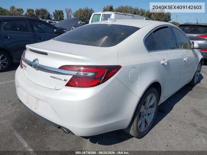 2G4GK5EX4G9142603 2016 Buick Regal