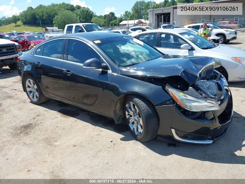 2016 Buick Regal Turbo VIN: 2G4GK5EX9G9106261 Lot: 39757315