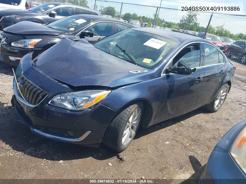 2016 Buick Regal Turbo Premium Ii VIN: 2G4GS5GX4G9193886 Lot: 39874832