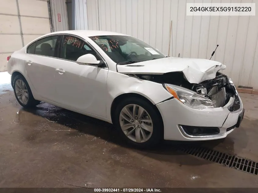 2G4GK5EX5G9152220 2016 Buick Regal Turbo