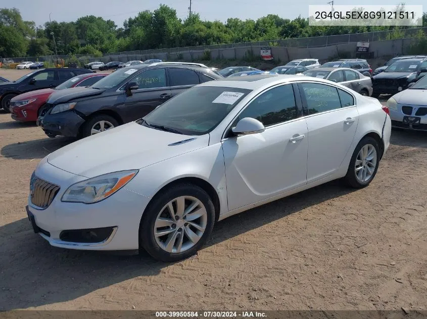 2016 Buick Regal Turbo VIN: 2G4GL5EX8G9121511 Lot: 39950584