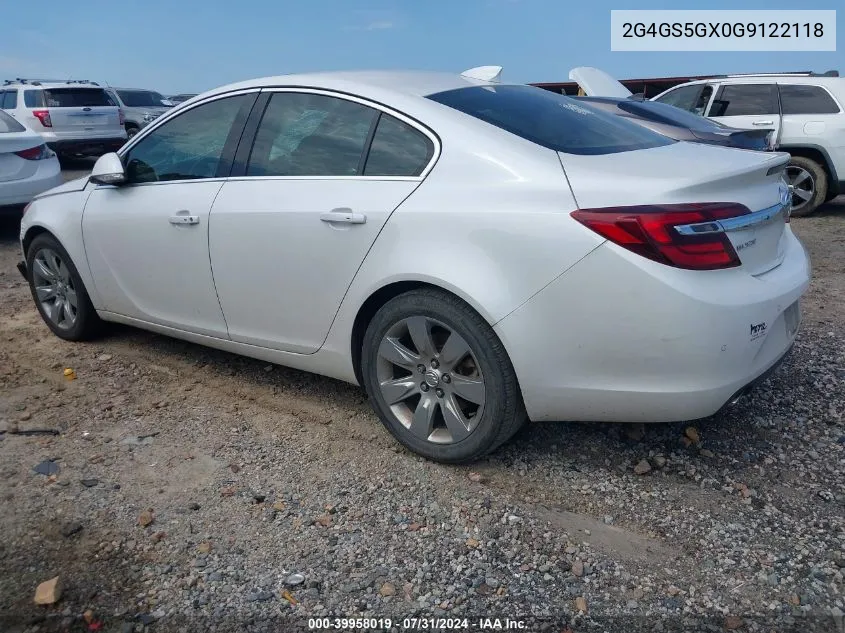 2G4GS5GX0G9122118 2016 Buick Regal Premium