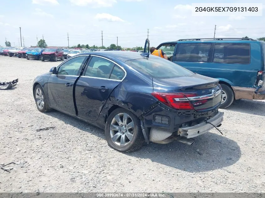 2016 Buick Regal Turbo VIN: 2G4GK5EX7G9131403 Lot: 39993674