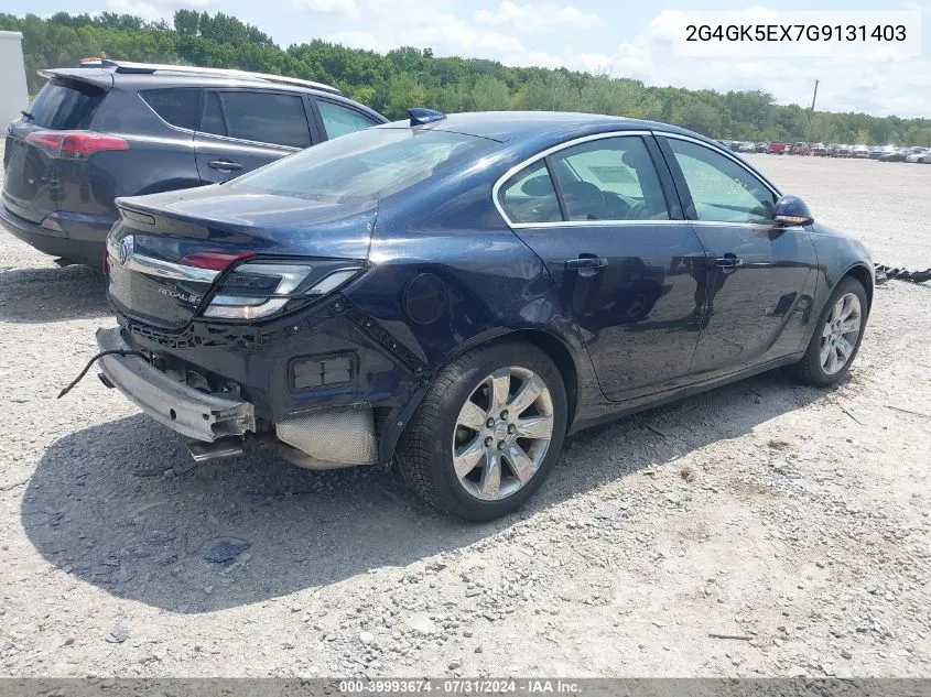 2016 Buick Regal Turbo VIN: 2G4GK5EX7G9131403 Lot: 39993674