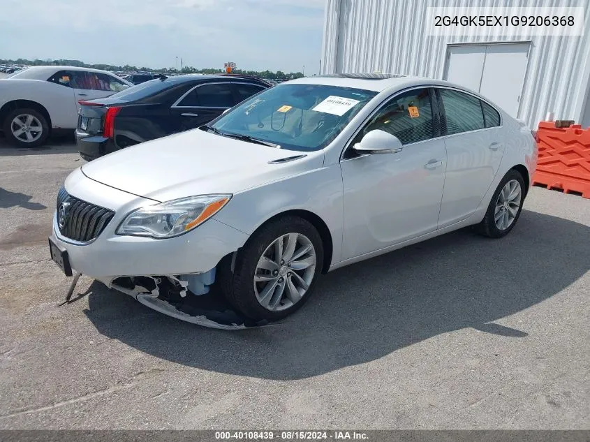 2016 Buick Regal Turbo VIN: 2G4GK5EX1G9206368 Lot: 40108439