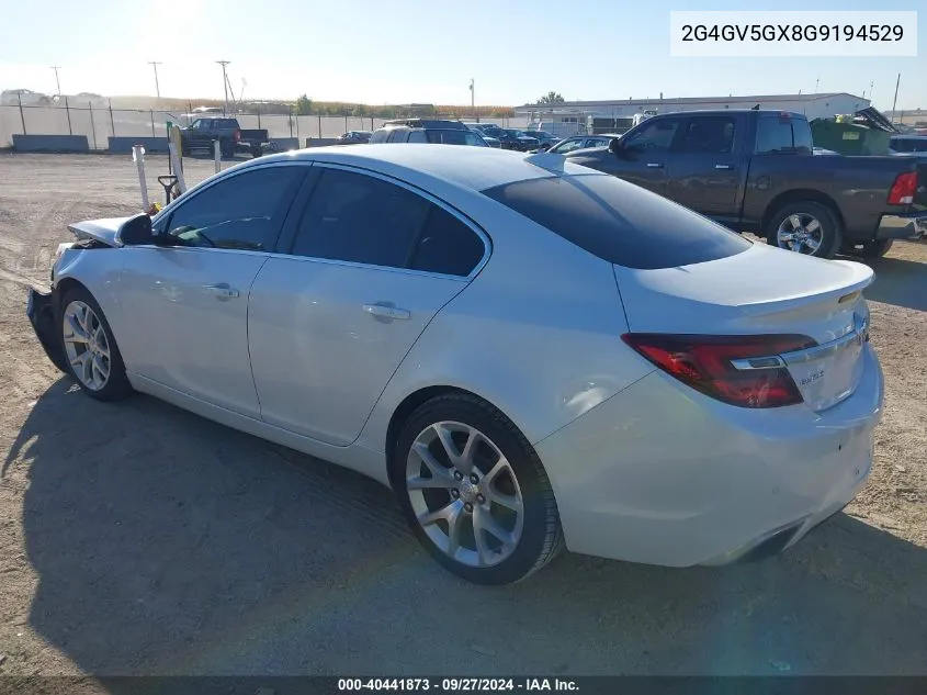 2G4GV5GX8G9194529 2016 Buick Regal Turbo Gs