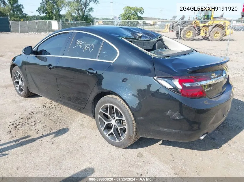 2G4GL5EXXH9191920 2017 Buick Regal Turbo Sport Touring