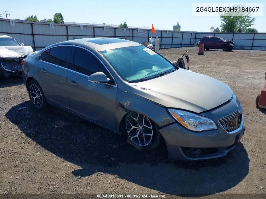 2017 Buick Regal Turbo Sport Touring VIN: 2G4GL5EX0H9184667 Lot: 40015891