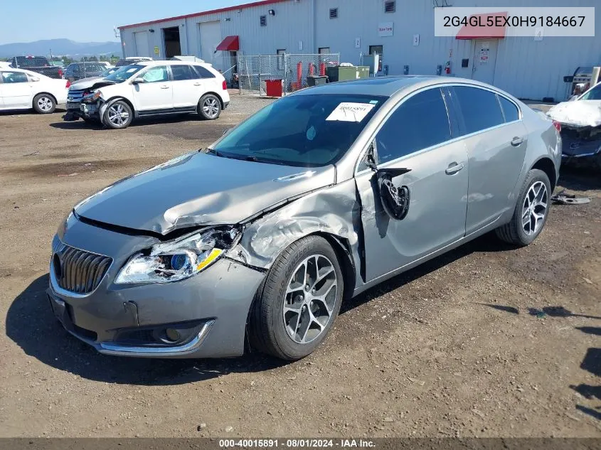 2017 Buick Regal Turbo Sport Touring VIN: 2G4GL5EX0H9184667 Lot: 40015891