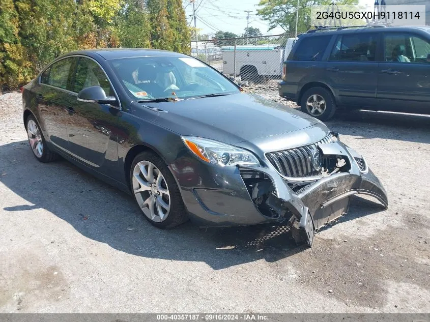 2G4GU5GX0H9118114 2017 Buick Regal Turbo Gs