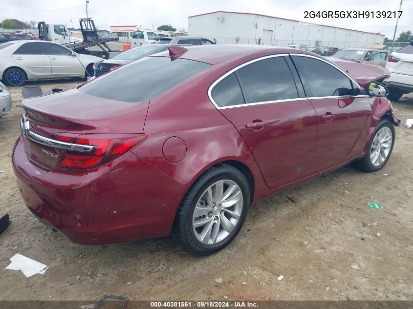 2017 Buick Regal Turbo Premium Ii VIN: 2G4GR5GX3H9139217 Lot: 40381561