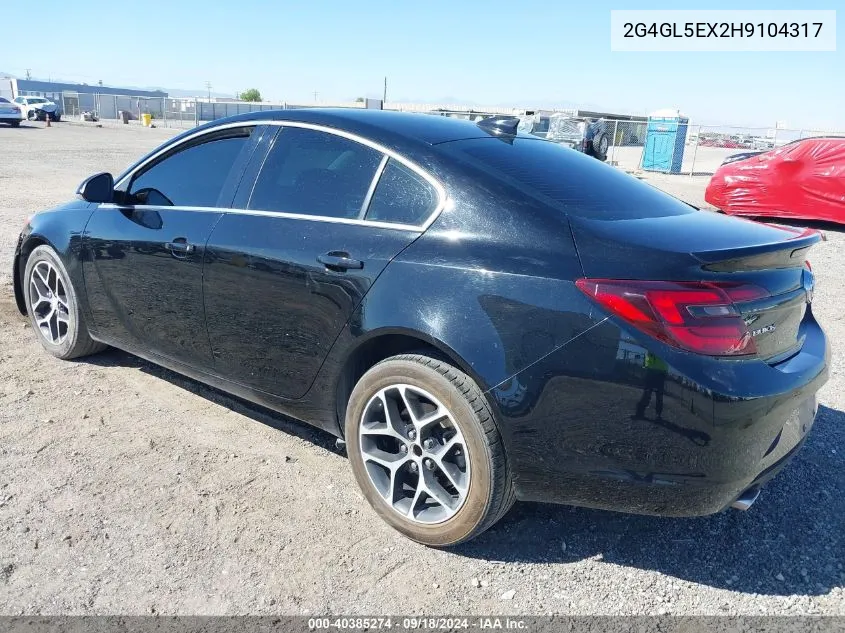 2017 Buick Regal Turbo Sport Touring VIN: 2G4GL5EX2H9104317 Lot: 40385274