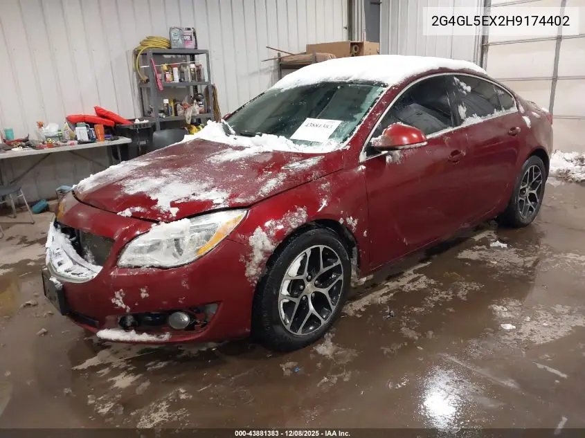 2G4GL5EX2H9174402 2017 Buick Regal Turbo Sport Touring