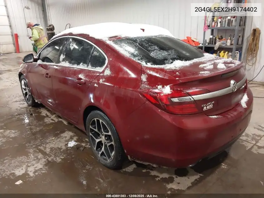 2G4GL5EX2H9174402 2017 Buick Regal Turbo Sport Touring
