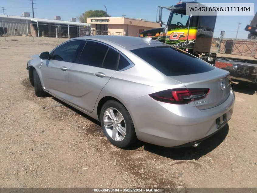 W04GL6SX6J1111404 2018 Buick Regal Sportback Preferred