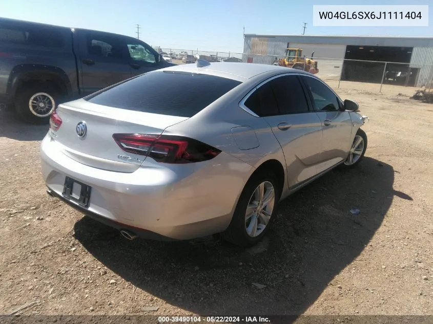 W04GL6SX6J1111404 2018 Buick Regal Sportback Preferred