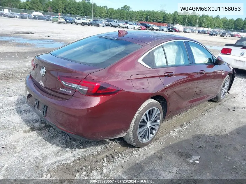 2018 Buick Regal Sportback Preferred Ii VIN: W04GM6SX0J1158053 Lot: 39920557