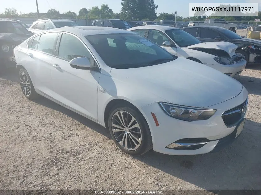 2018 Buick Regal Sportback Essence VIN: W04GP6SXXJ1117971 Lot: 39999862