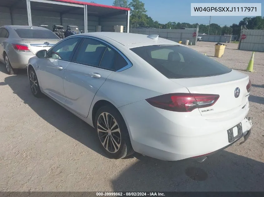 2018 Buick Regal Sportback Essence VIN: W04GP6SXXJ1117971 Lot: 39999862