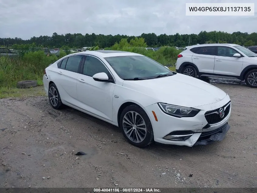 2018 Buick Regal Sportback Essence VIN: W04GP6SX8J1137135 Lot: 40041186