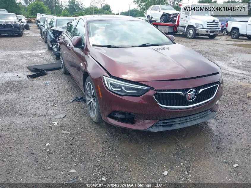 2019 Buick Regal VIN: W04GM6SX4K1048771 Lot: 12049107