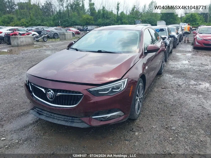 2019 Buick Regal VIN: W04GM6SX4K1048771 Lot: 12049107