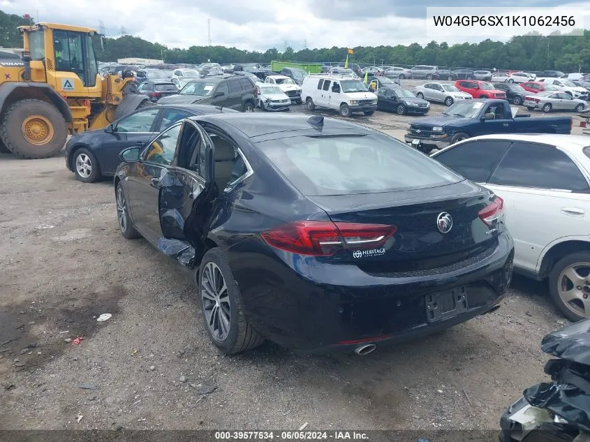 2019 Buick Regal Sportback Fwd Essence VIN: W04GP6SX1K1062456 Lot: 39577534