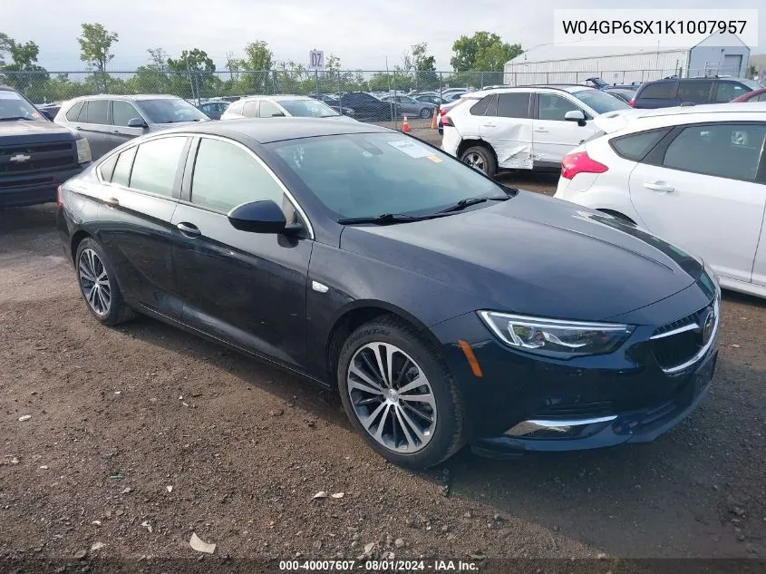 2019 Buick Regal Sportback Fwd Essence VIN: W04GP6SX1K1007957 Lot: 40007607