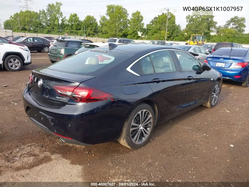 2019 Buick Regal Sportback Fwd Essence VIN: W04GP6SX1K1007957 Lot: 40007607