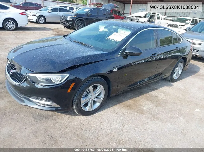 2019 Buick Regal Sportback Fwd Preferred VIN: W04GL6SX8K1038604 Lot: 40188763