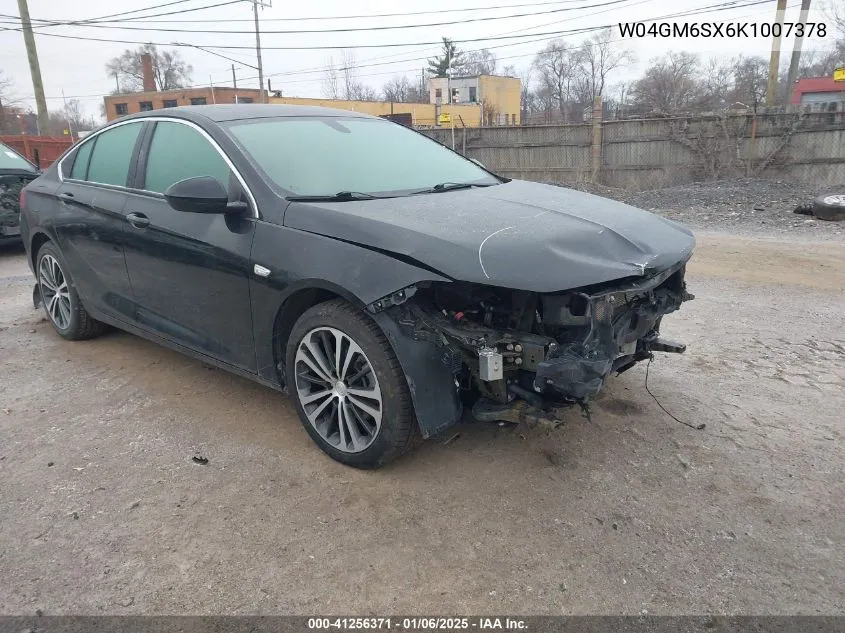 2019 Buick Regal Sportback Fwd Preferred Ii VIN: W04GM6SX6K1007378 Lot: 41256371