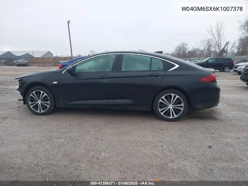 2019 Buick Regal Sportback Fwd Preferred Ii VIN: W04GM6SX6K1007378 Lot: 41256371