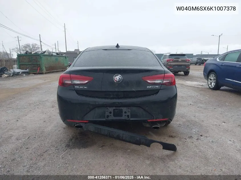 2019 Buick Regal Sportback Fwd Preferred Ii VIN: W04GM6SX6K1007378 Lot: 41256371