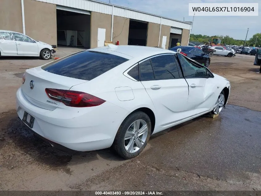 2020 Buick Regal Sportback Fwd Preferred VIN: W04GL6SX7L1016904 Lot: 40403493