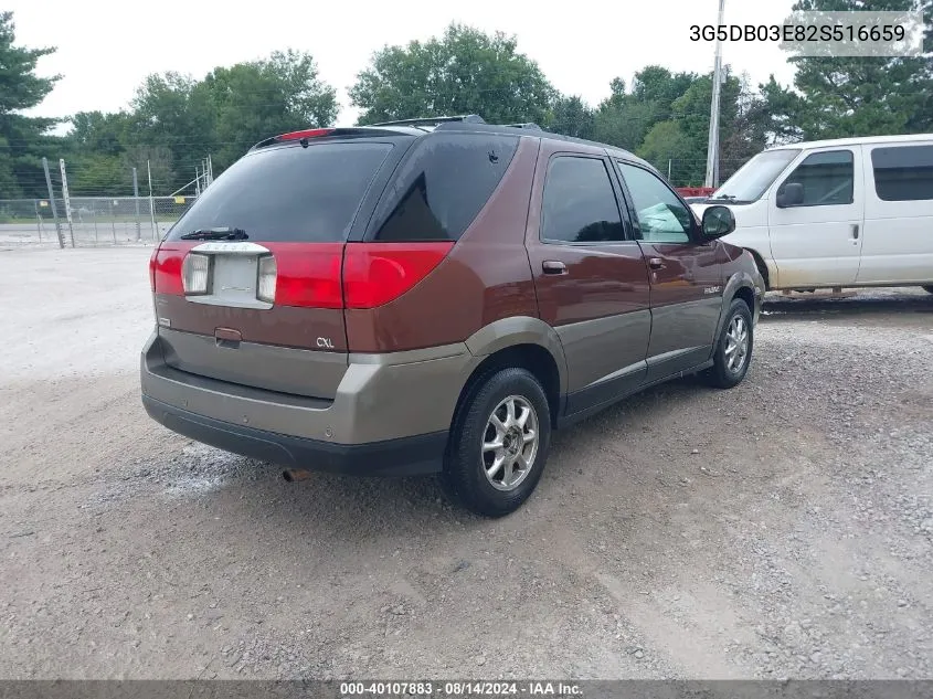 2002 Buick Rendezvous Cxl VIN: 3G5DB03E82S516659 Lot: 40107883