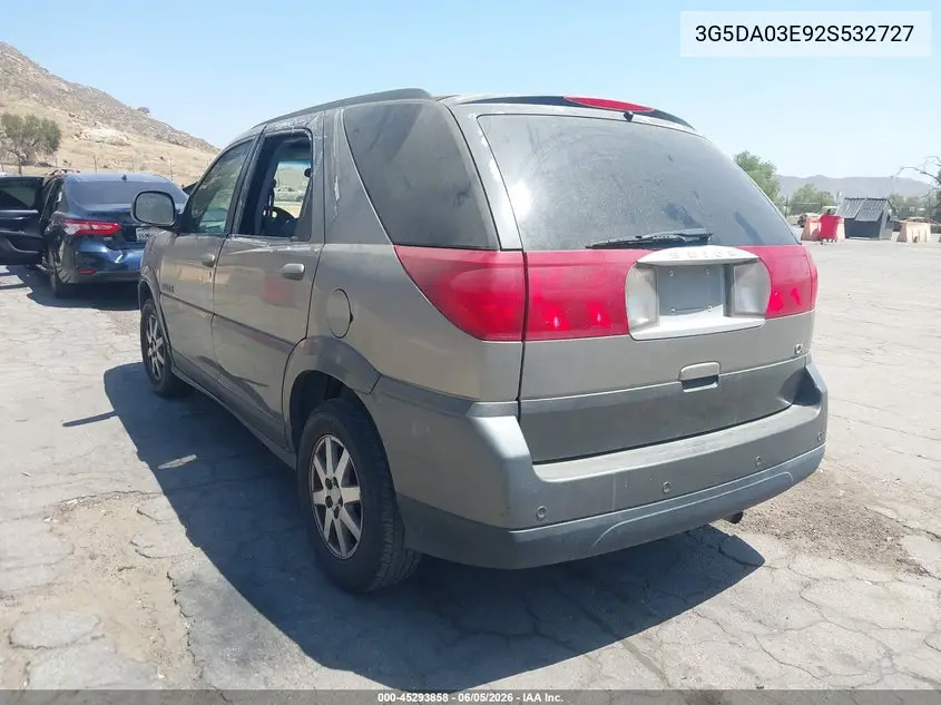 2002 Buick Rendezvous Cx VIN: 3G5DA03E92S532727 Lot: 45293858
