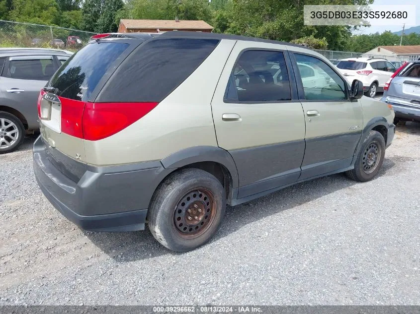 2003 Buick Rendezvous Cx VIN: 3G5DB03E33S592680 Lot: 39296662