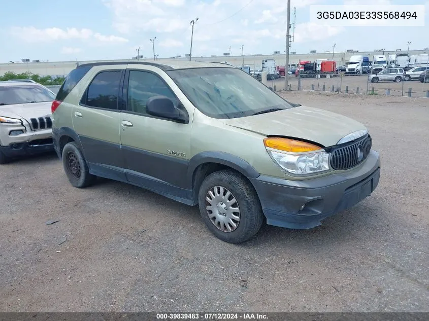 3G5DA03E33S568494 2003 Buick Rendezvous Cx