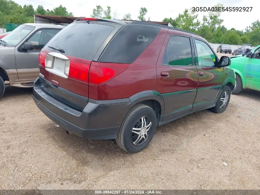 2004 Buick Rendezvous Cx VIN: 3G5DA03E54S592927 Lot: 39942297