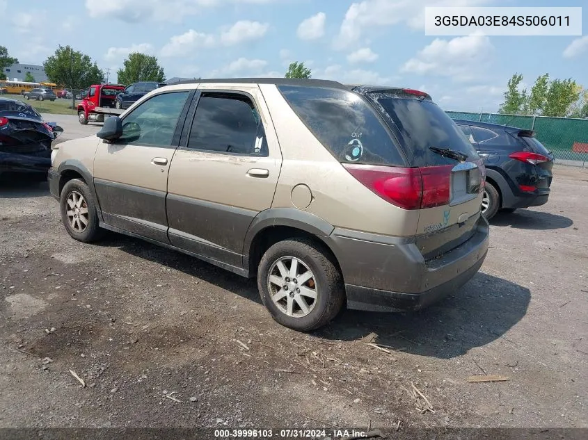 2004 Buick Rendezvous Cx VIN: 3G5DA03E84S506011 Lot: 39996103