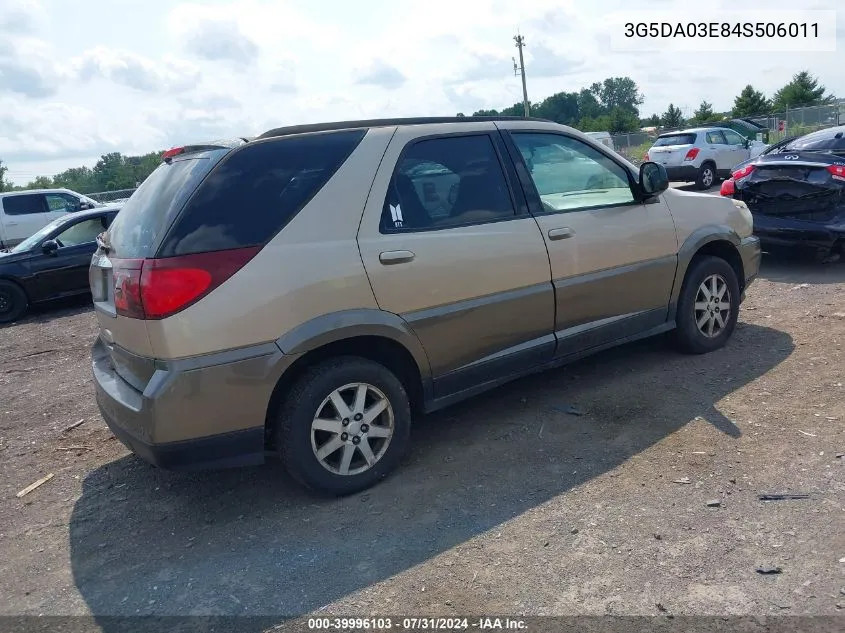 2004 Buick Rendezvous Cx VIN: 3G5DA03E84S506011 Lot: 39996103