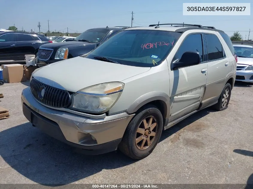 2004 Buick Rendezvous Cx VIN: 3G5DA03E44S597827 Lot: 40147264