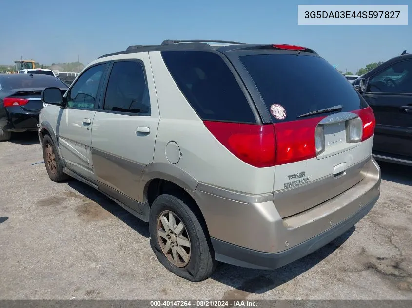 2004 Buick Rendezvous Cx VIN: 3G5DA03E44S597827 Lot: 40147264