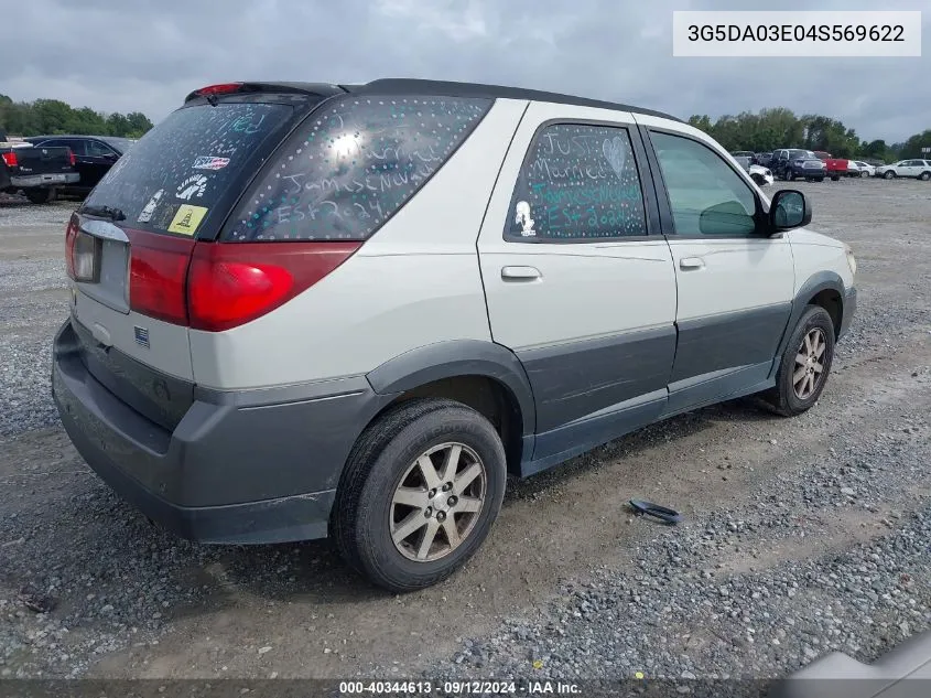 2004 Buick Rendezvous Cx VIN: 3G5DA03E04S569622 Lot: 40344613