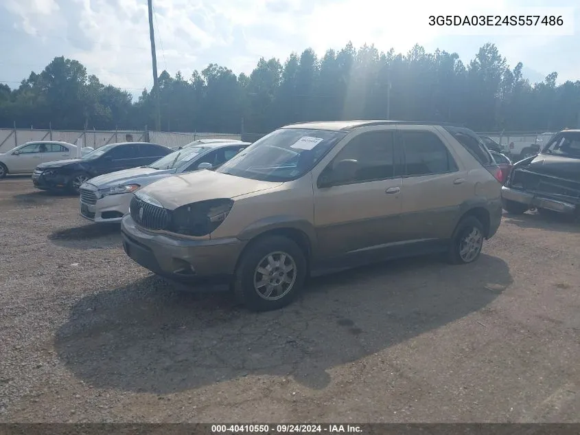 2004 Buick Rendezvous Cx VIN: 3G5DA03E24S557486 Lot: 40410550