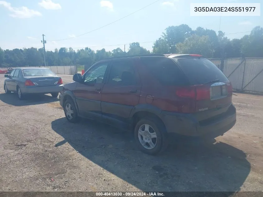 3G5DA03E24S551977 2004 Buick Rendezvous Cx/Cxl