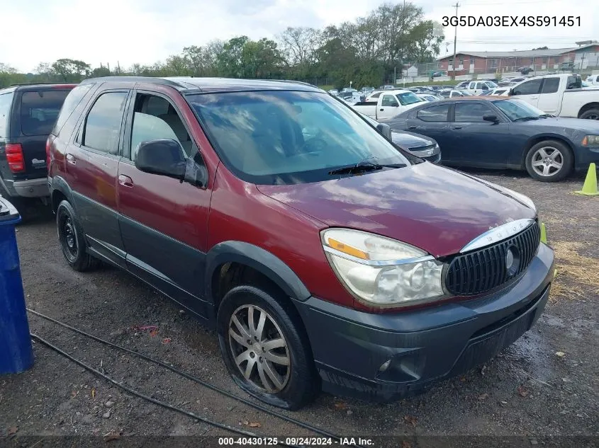 3G5DA03EX4S591451 2004 Buick Rendezvous Cx