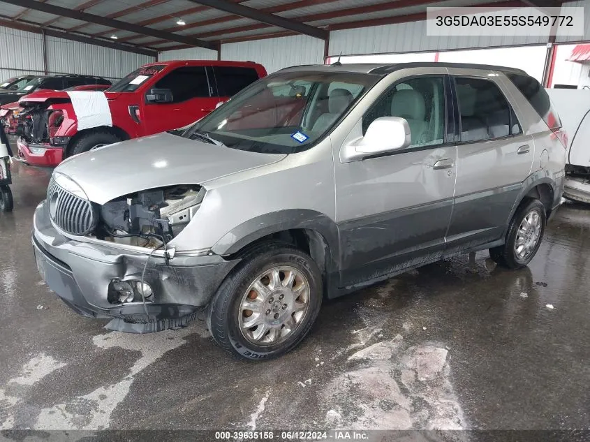 2005 Buick Rendezvous Cx VIN: 3G5DA03E55S549772 Lot: 39635158