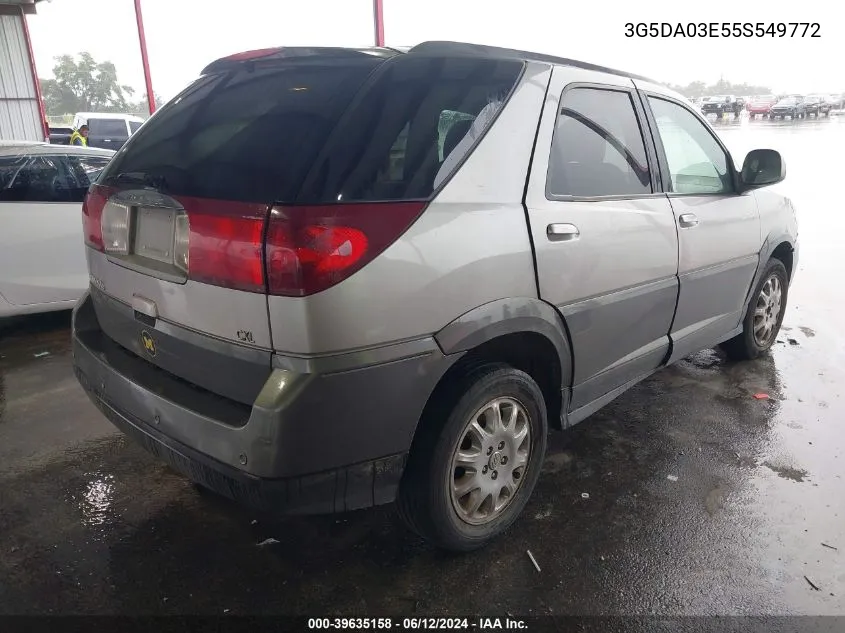 2005 Buick Rendezvous Cx VIN: 3G5DA03E55S549772 Lot: 39635158