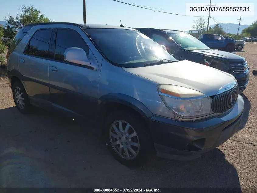 2005 Buick Rendezvous Cx VIN: 3G5DA03765S557834 Lot: 39884552